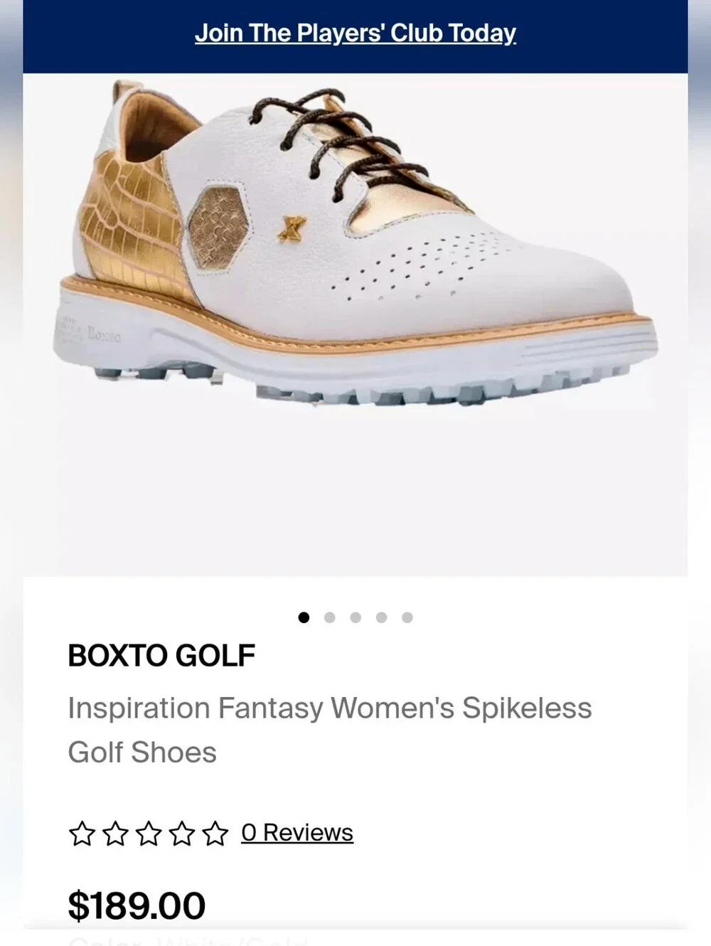 BOXTO Inspiration Fantasy Spikeless Golf Shoes For Women Sz 8.5